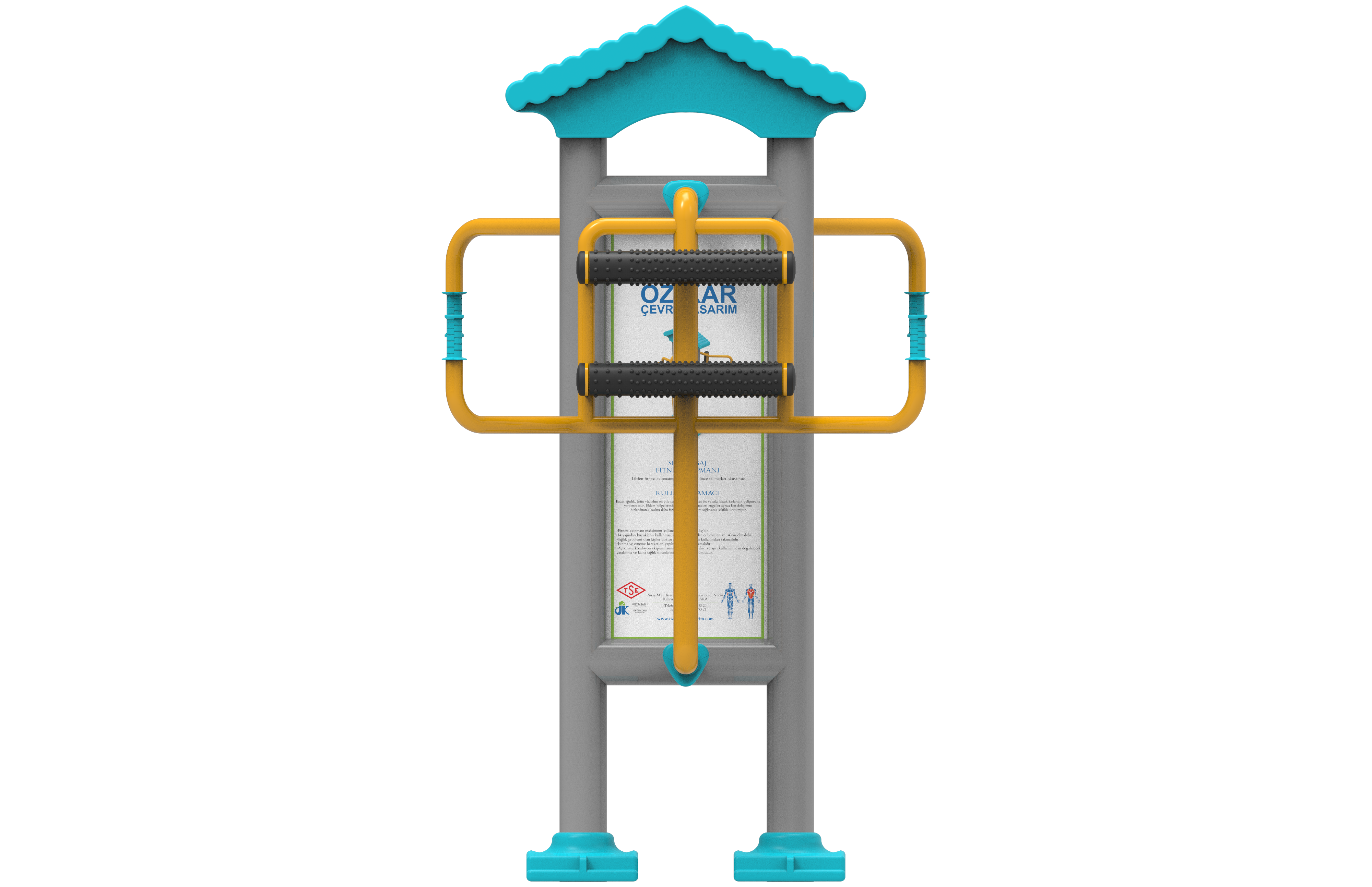 Sirt Masaj Aleti PF-209 | Dış Mekan Spor Aletleri | Erse Kent Mobilyaları